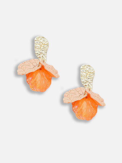 Gold Plated Party Designer Stone Drop Earring For Women