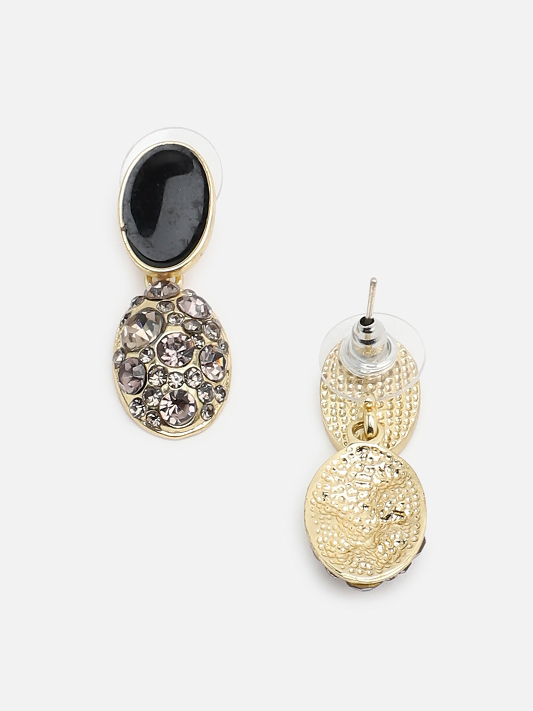 Gold Plated Party Designer Stone Drop Earring For Women