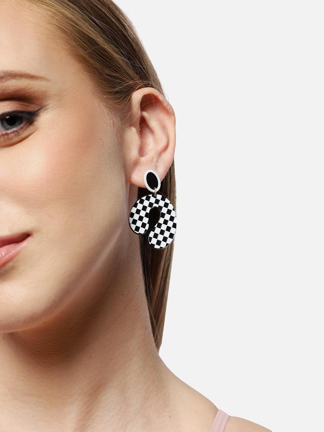 Gold Plated Party Designer Stone Drop Earring For Women