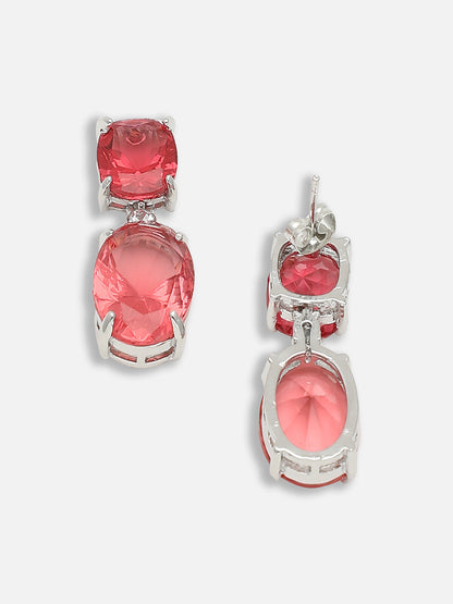 Gold Plated Party Designer Stone Drop Earring For Women