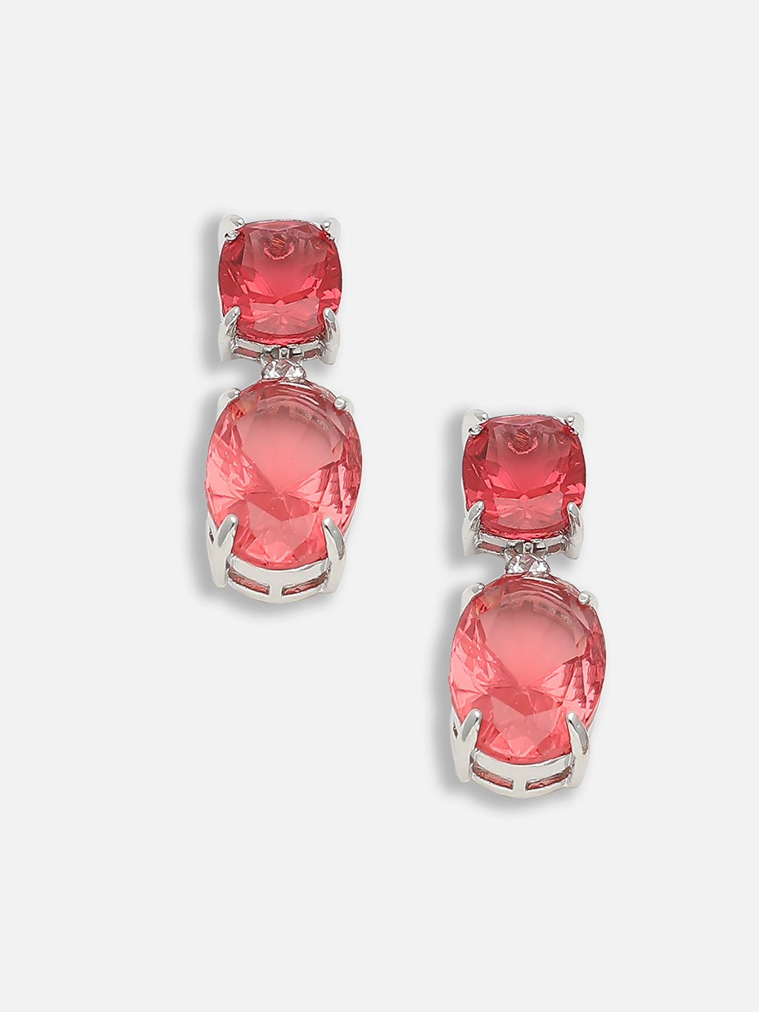 Gold Plated Party Designer Stone Drop Earring For Women
