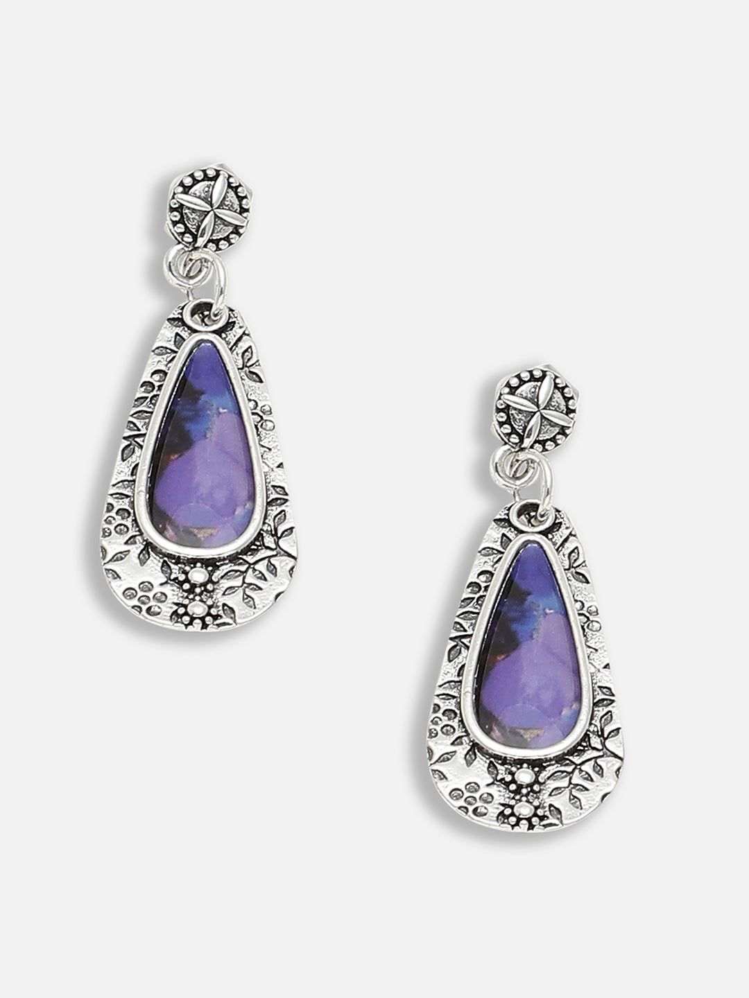 Gold Plated Party Designer Stone Drop Earring For Women