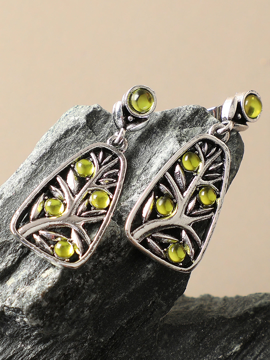 Gold Plated Party Designer Stone Drop Earring For Women