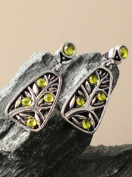 Gold Plated Party Designer Stone Drop Earring For Women