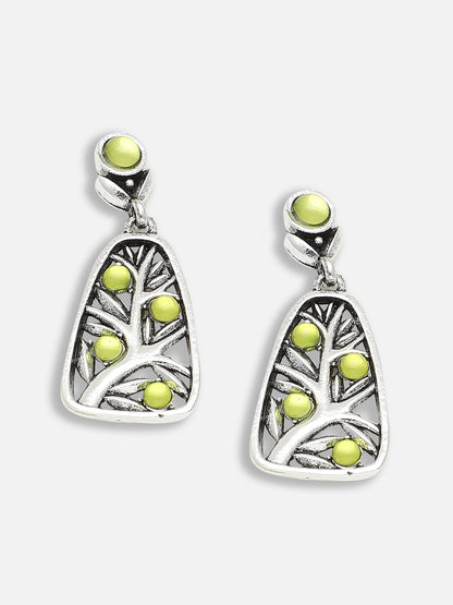 Gold Plated Party Designer Stone Drop Earring For Women