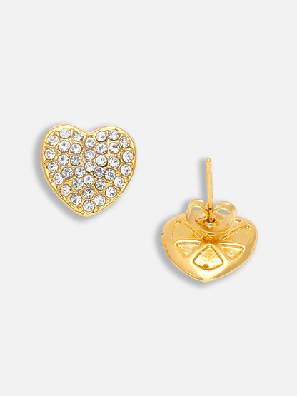 Gold Plated Party Designer Stone Stud For Women