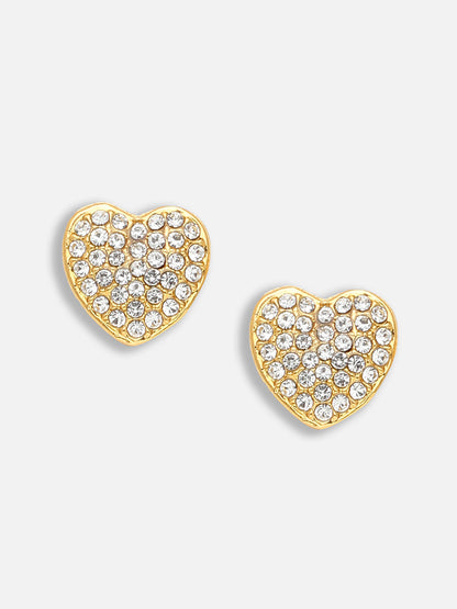 Gold Plated Party Designer Stone Stud For Women