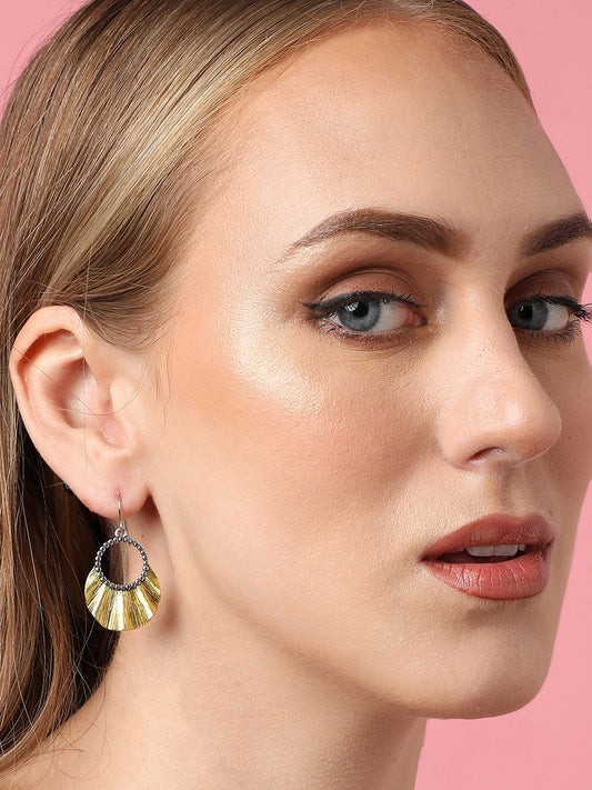 Gold Plated Party Designer Stone Drop Earring For Women