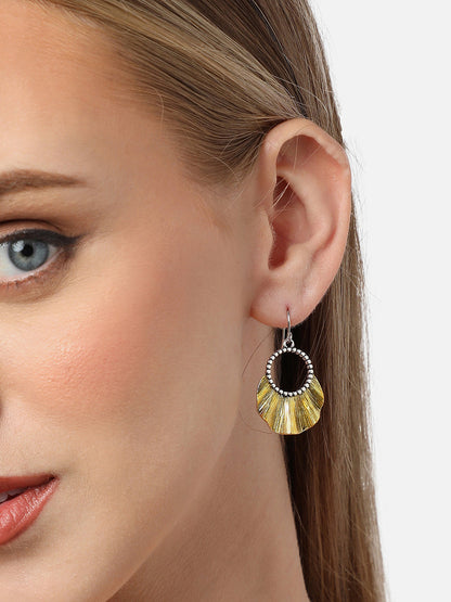 Gold Plated Party Designer Stone Drop Earring For Women