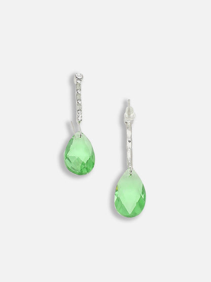 Gold Plated Party Designer Stone Drop Earring For Women