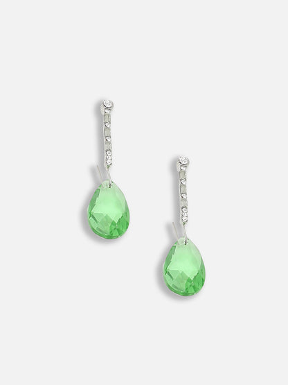 Gold Plated Party Designer Stone Drop Earring For Women