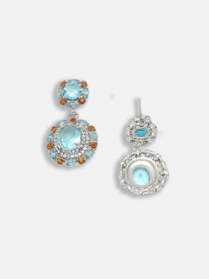 Gold Plated Party Designer Stone Drop Earring For Women