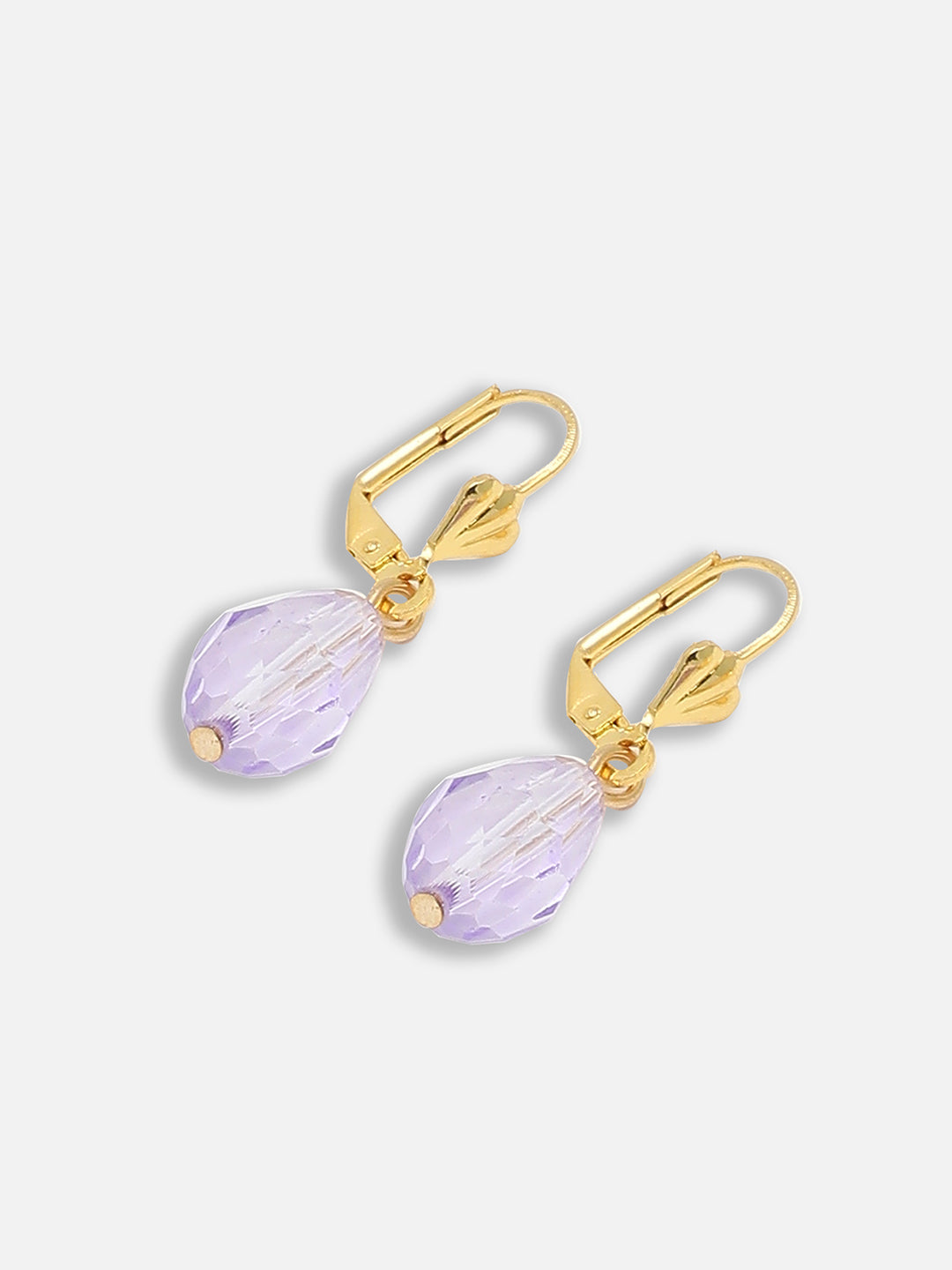 Gold Plated Party Designer Stone Drop Earring For Women