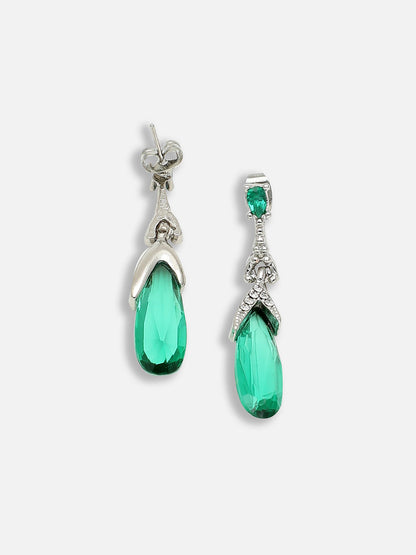 Gold Plated Party Designer Stone Drop Earring For Women