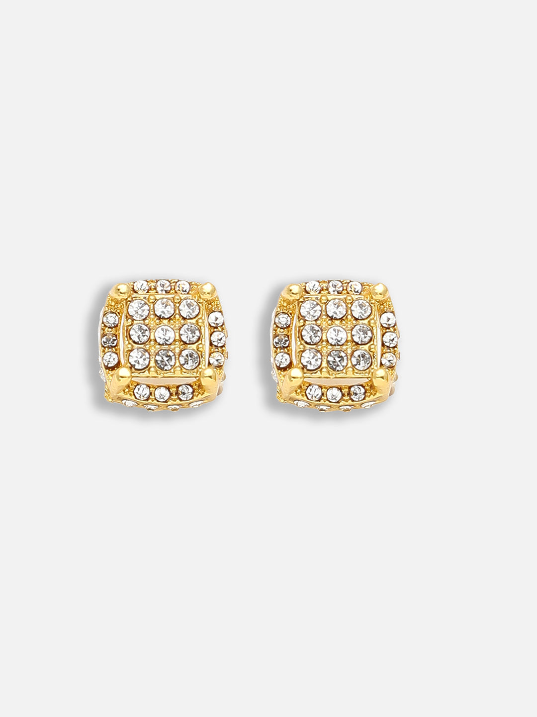 Gold Plated Party Designer Stone Stud For Women
