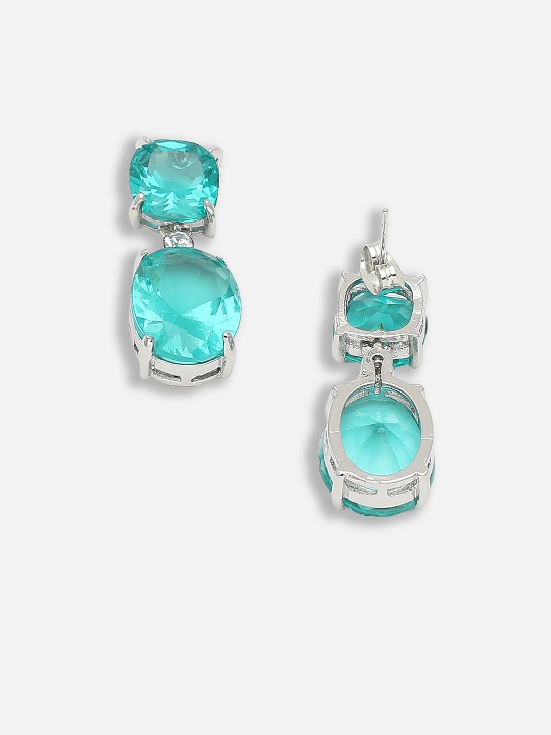 Gold Plated Party Designer Stone Drop Earring For Women