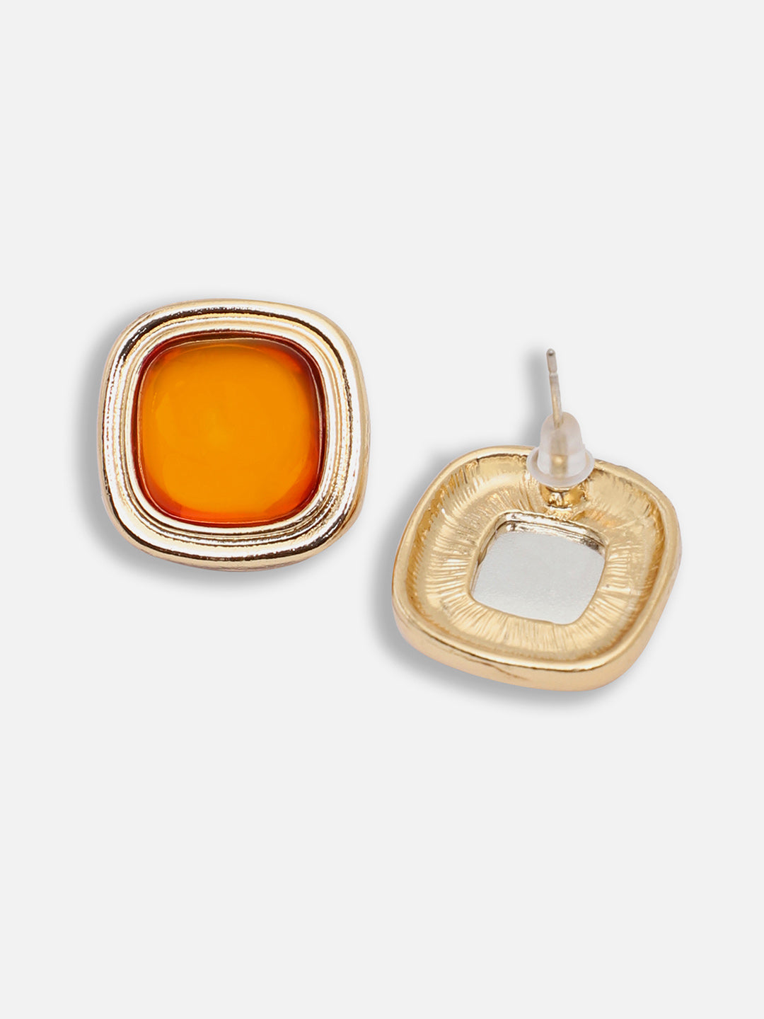 Gold Plated Party Designer Stone Stud For Women