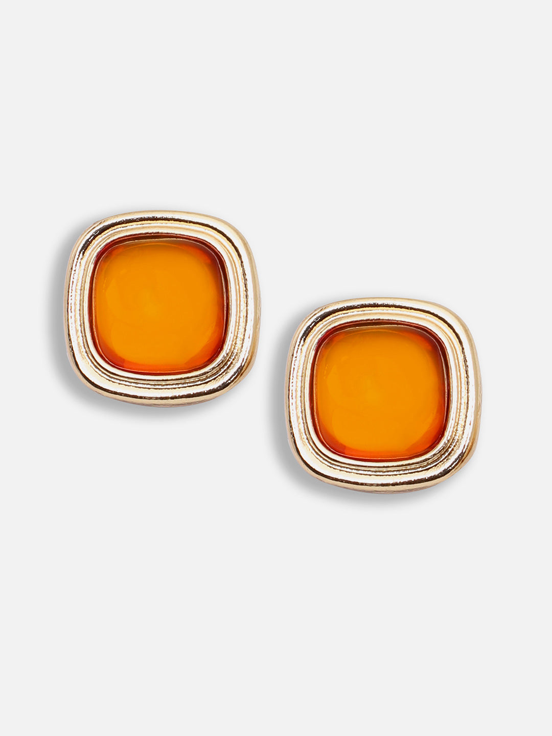 Gold Plated Party Designer Stone Stud For Women