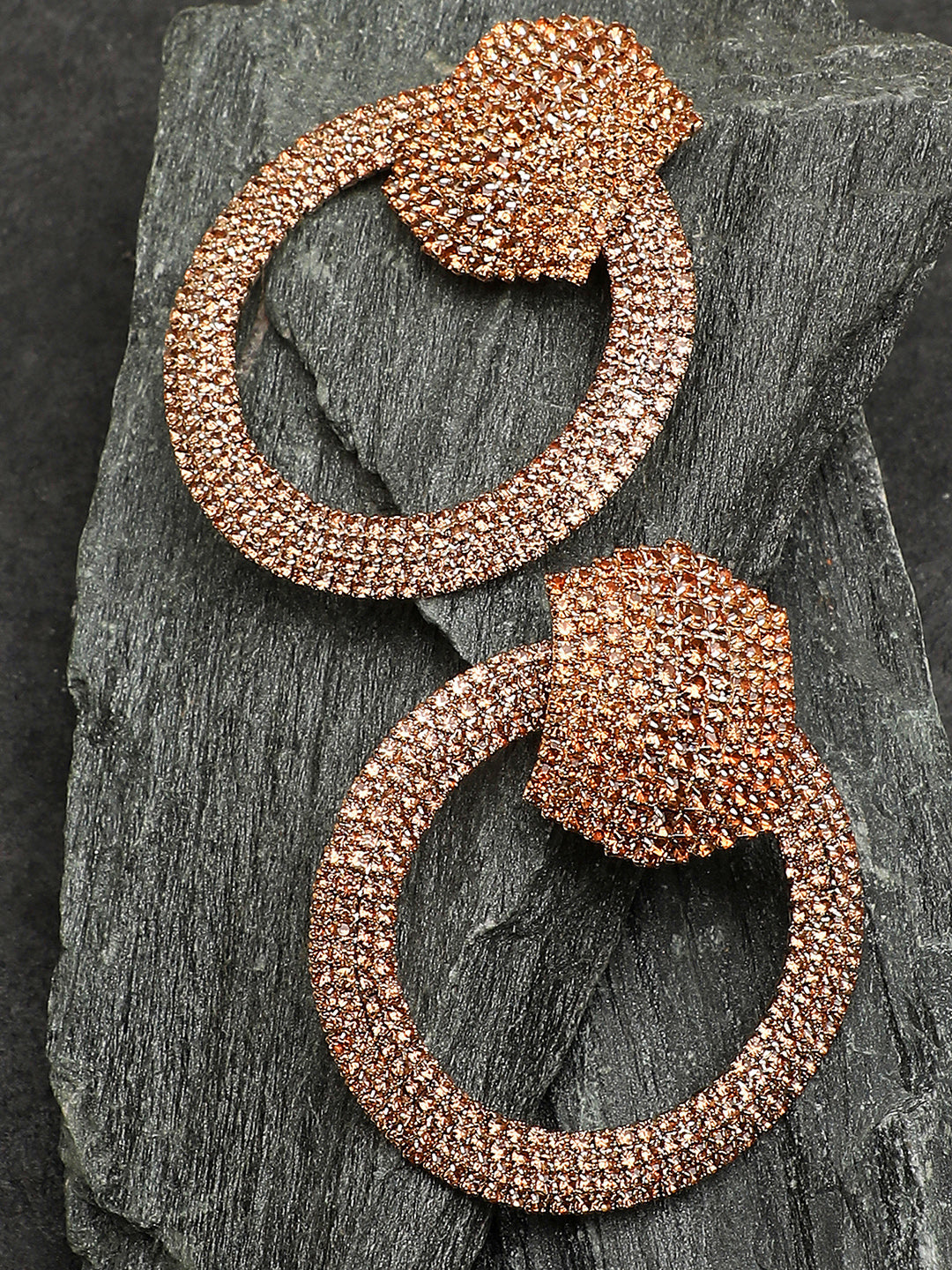 Royal Rhinestone Drop Earrings