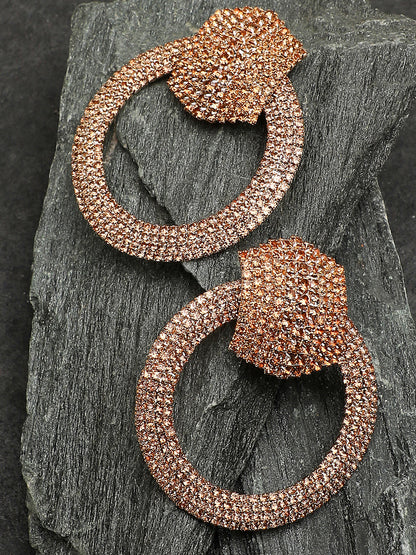 Royal Rhinestone Drop Earrings