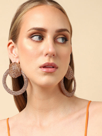 Royal Rhinestone Drop Earrings