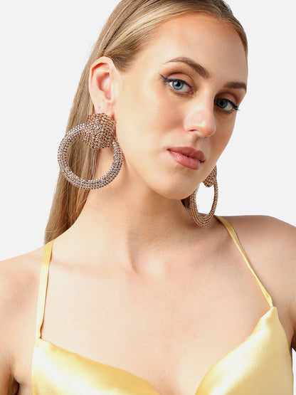 Royal Rhinestone Drop Earrings