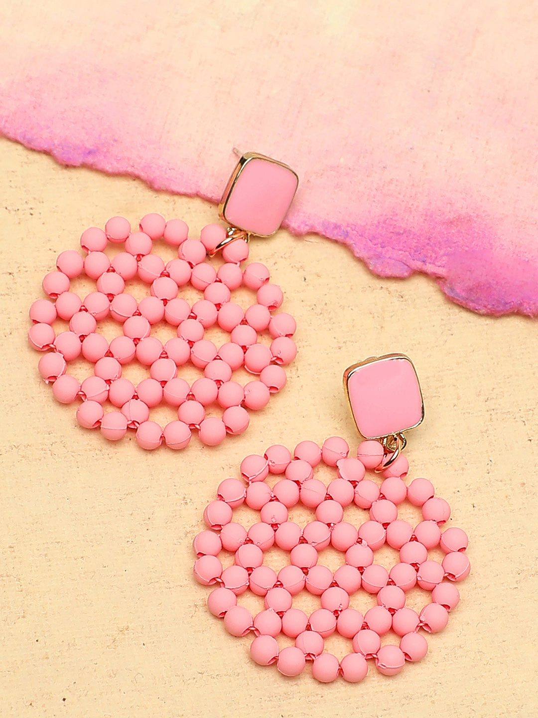Fuchsia Fiesta Drop Earrings
