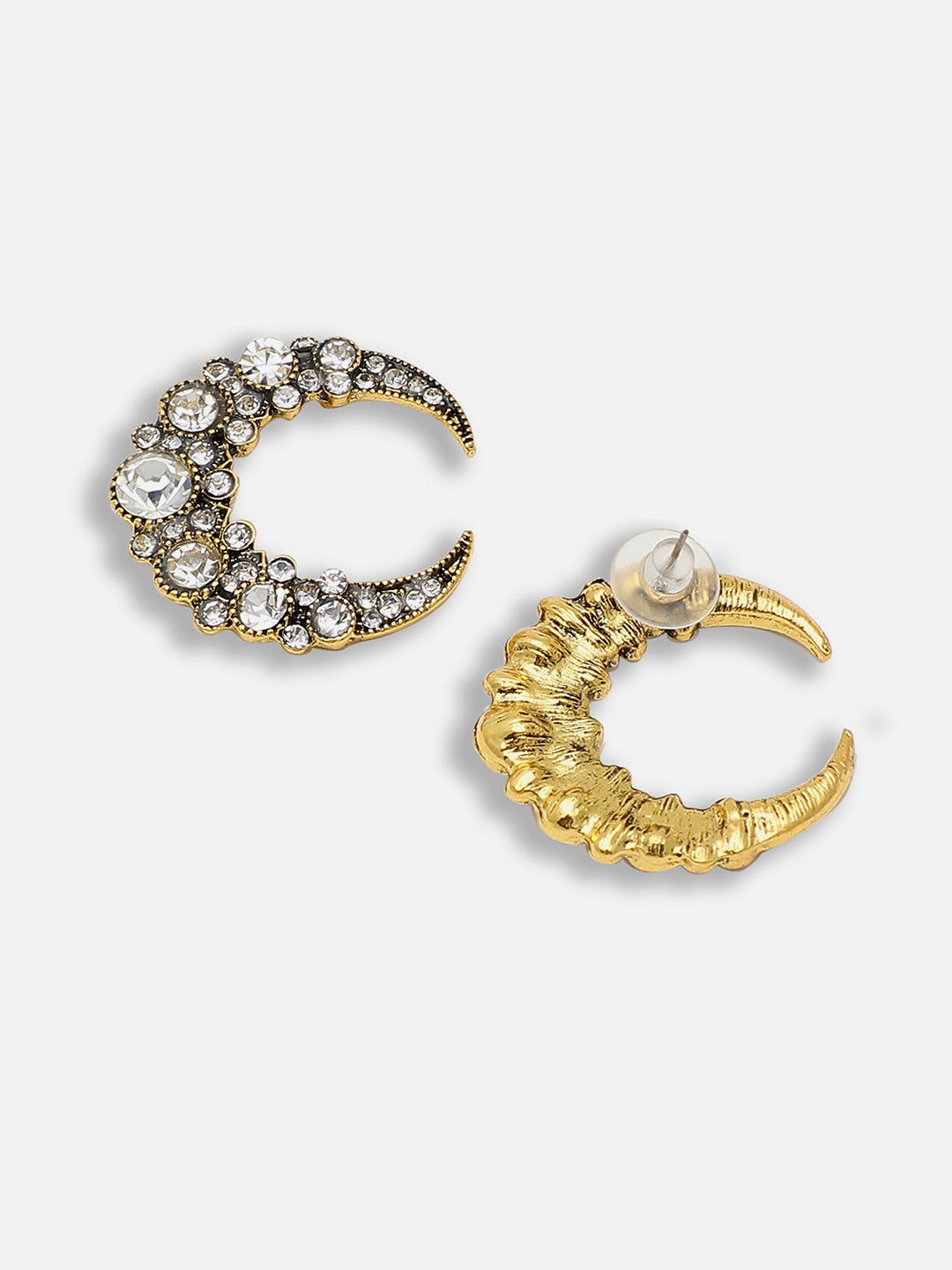Gold Plated Party Designer Stone Stud For Women