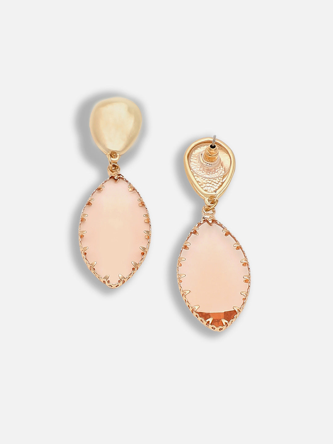 Gold Plated Party Designer Stone Drop Earring For Women