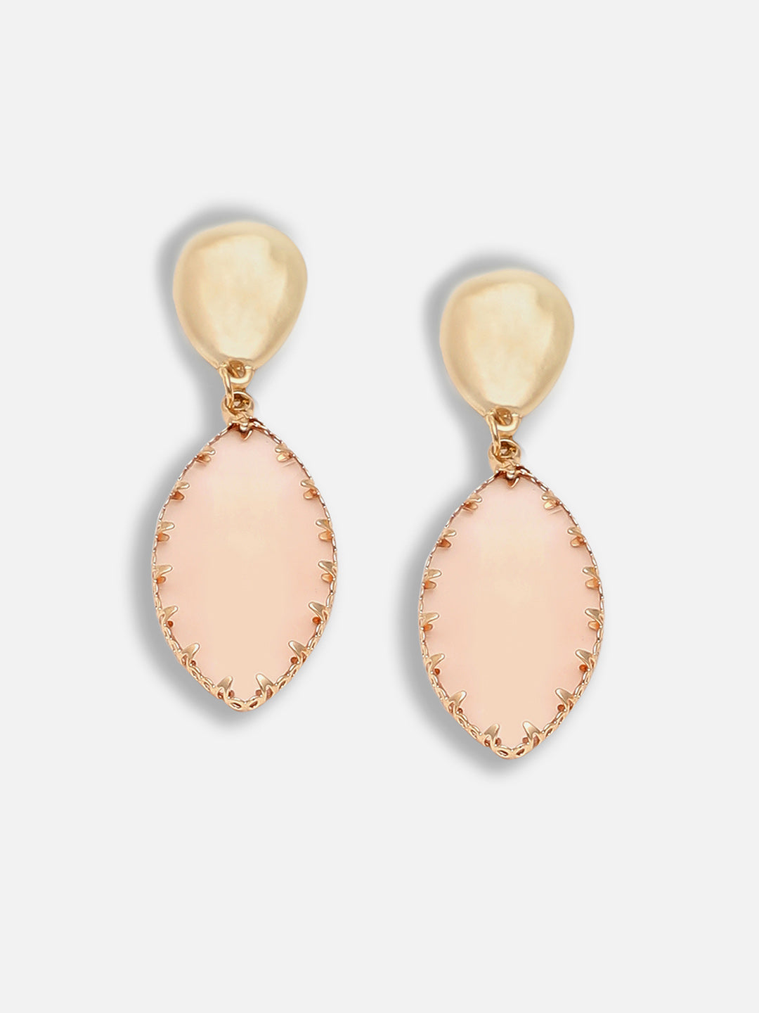 Gold Plated Party Designer Stone Drop Earring For Women