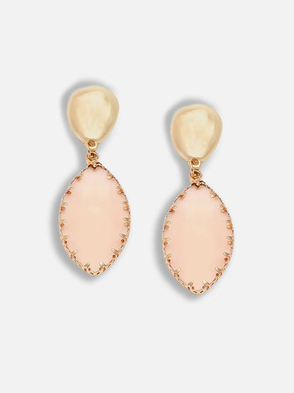 Gold Plated Party Designer Stone Drop Earring For Women
