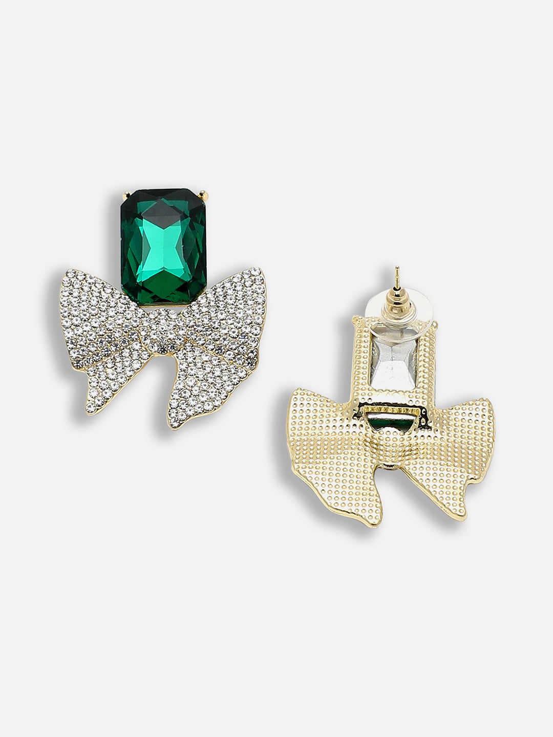 Gold Plated Party Designer Stone Stud For Women