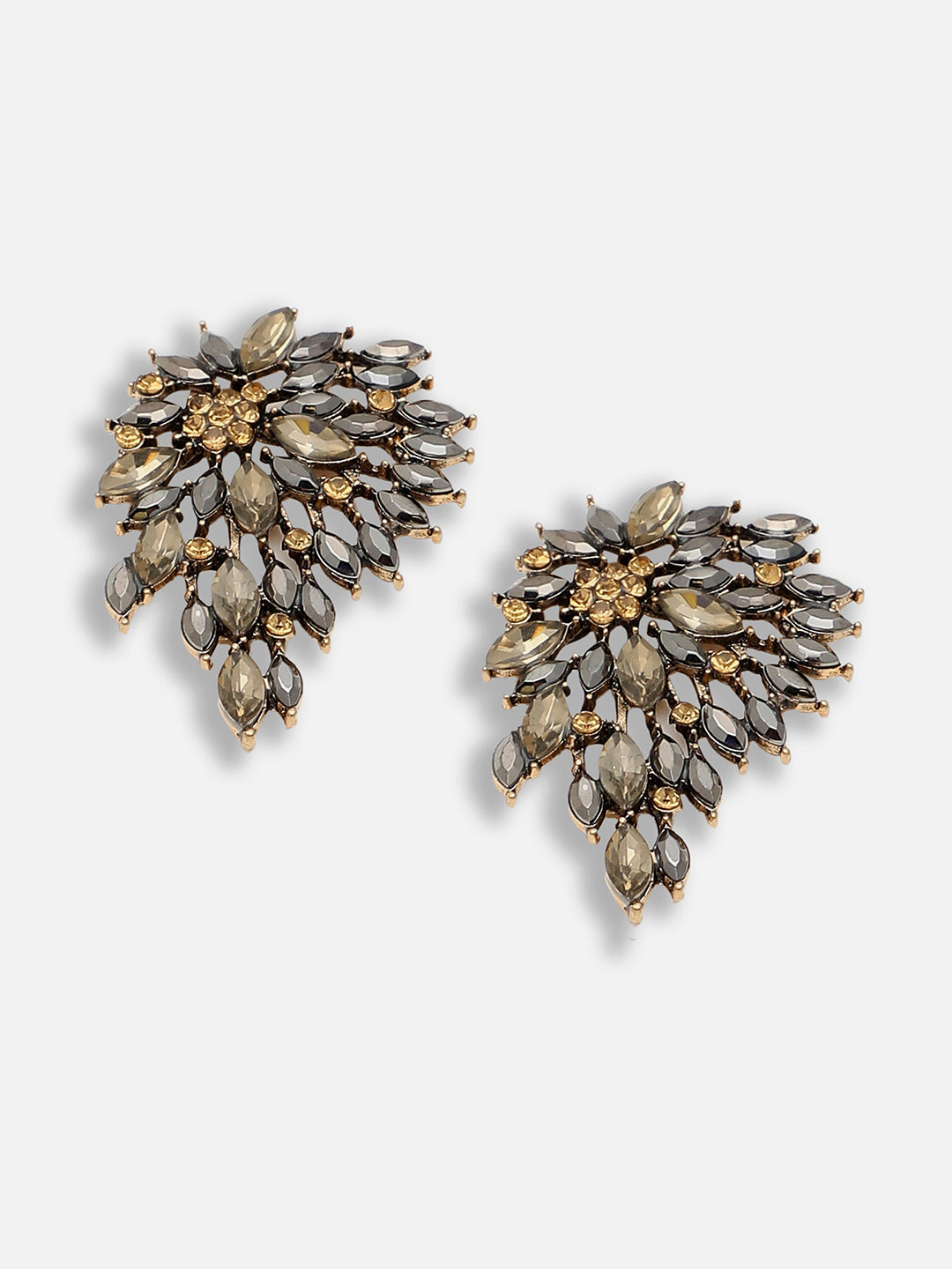 Gold Plated Party Designer Stone Drop Earring For Women