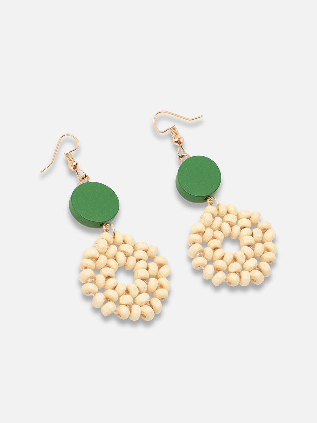 Gold Plated Party Designer Stone Drop Earring