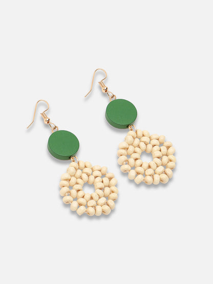Gold Plated Party Designer Stone Drop Earring