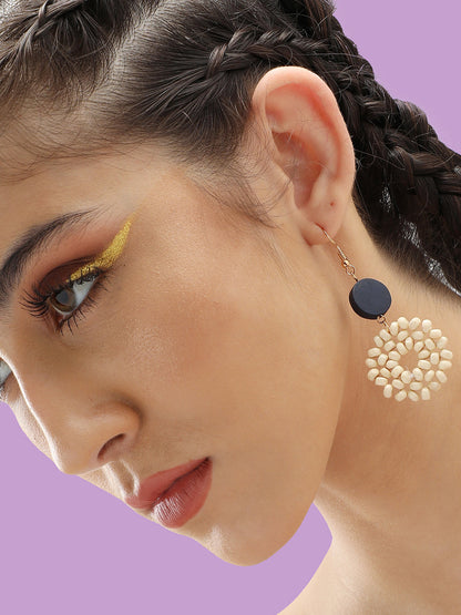 Gold Plated Party Designer Stone Drop Earring For Women