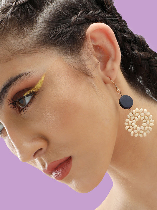 Gold Plated Party Designer Stone Drop Earring For Women