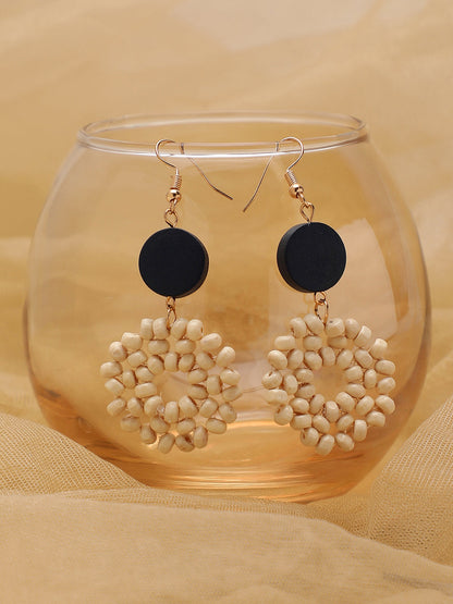Gold Plated Party Designer Stone Drop Earring For Women