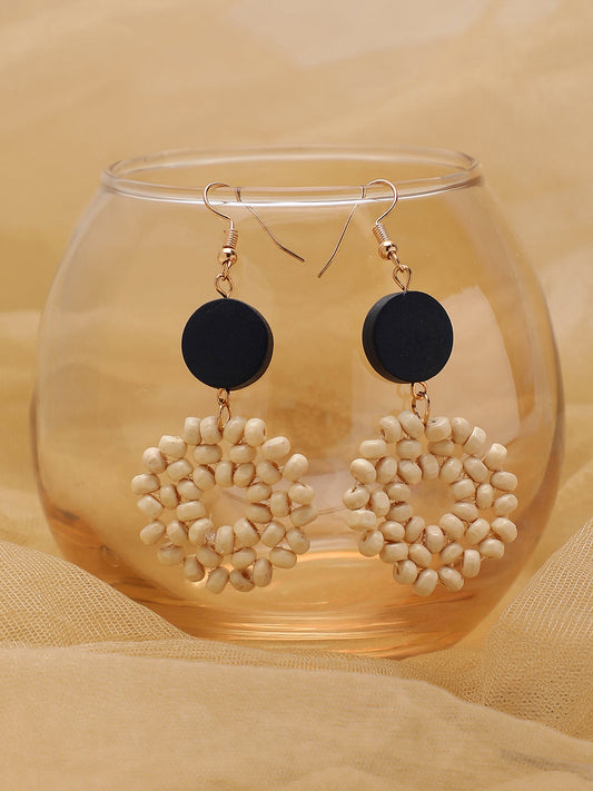 Gold Plated Party Designer Stone Drop Earring For Women