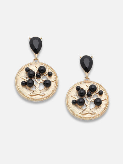 Gold Plated Party Designer Stone Drop Earring For Women
