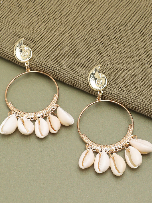 Gold Plated Party Designer Stone Drop Earring For Women