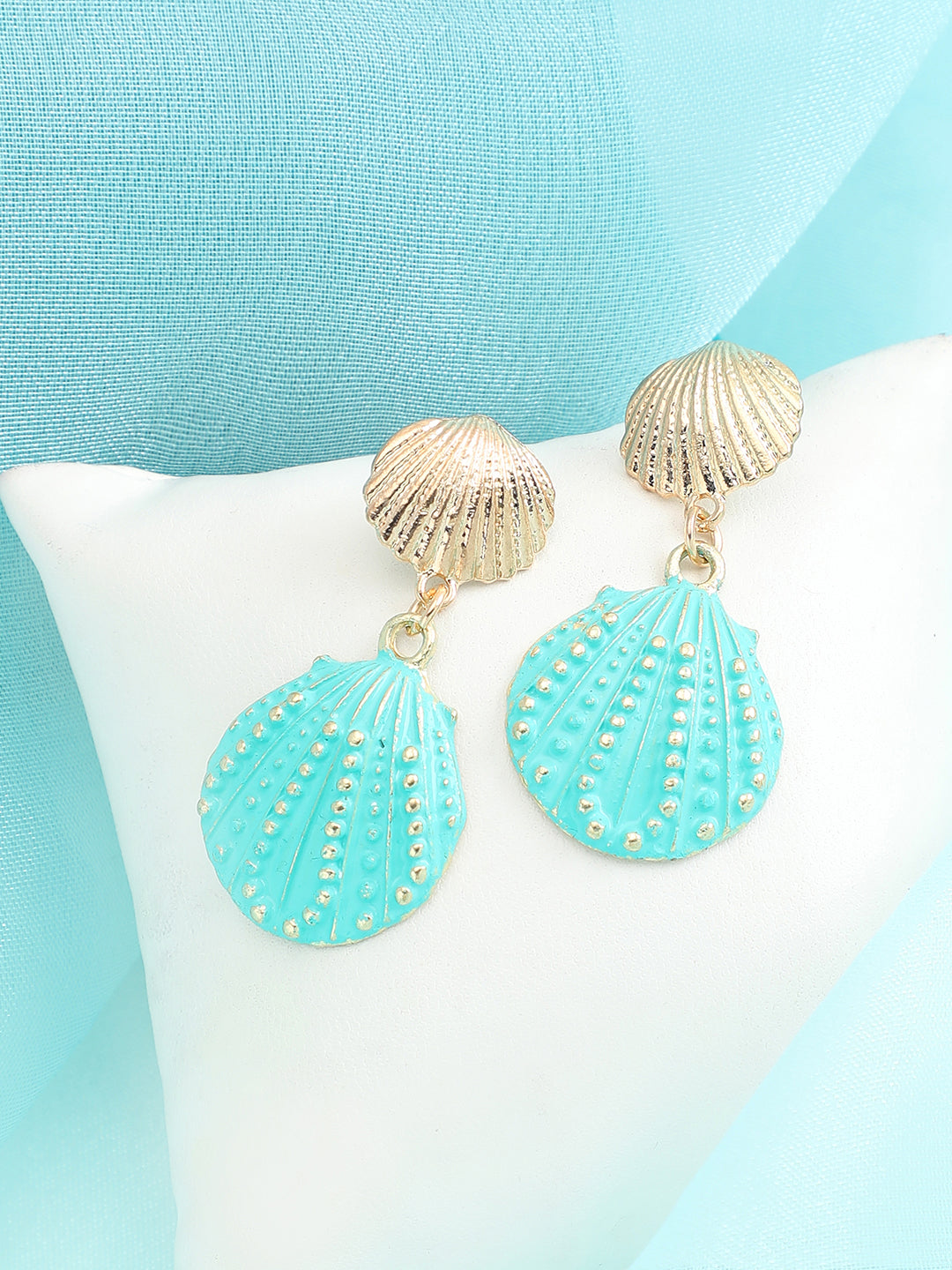 Gold Plated Party Designer Stone Drop Earring For Women
