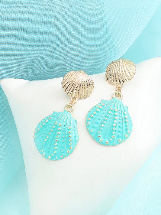 Gold Plated Party Designer Stone Drop Earring For Women