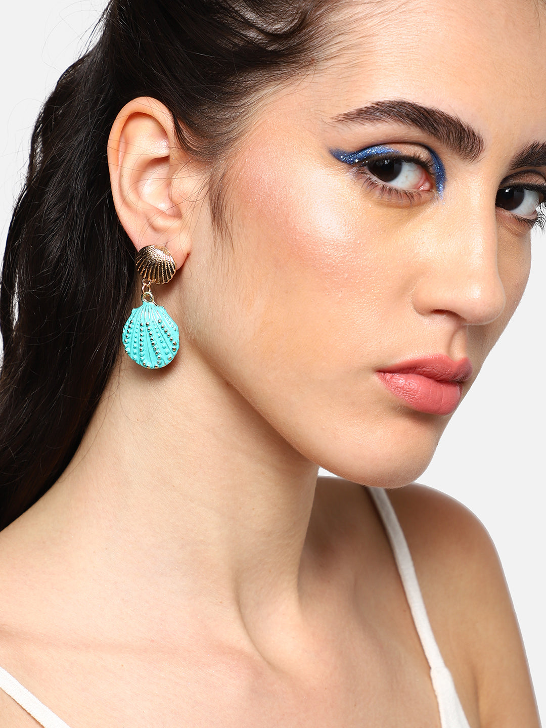 Gold Plated Party Designer Stone Drop Earring For Women