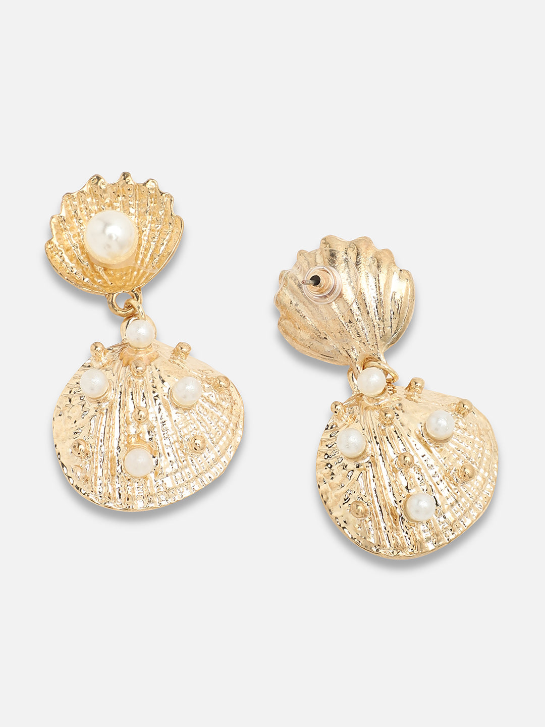 Gold Plated Party Designer Stone Drop Earring