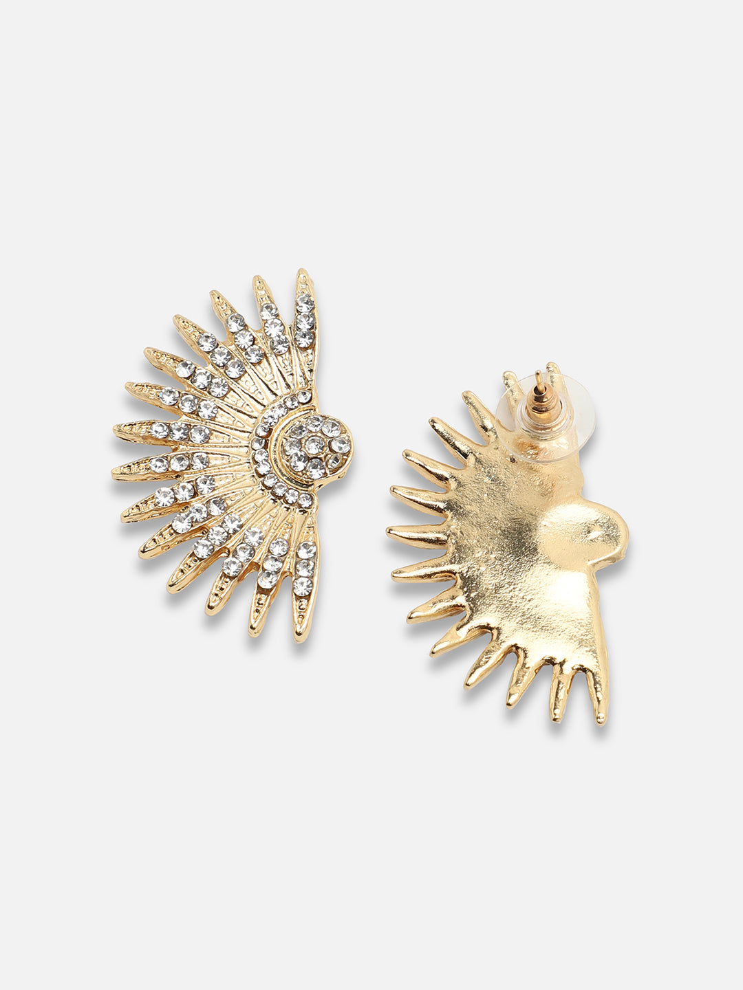 Gold Plated Party Designer Stone Stud For Women