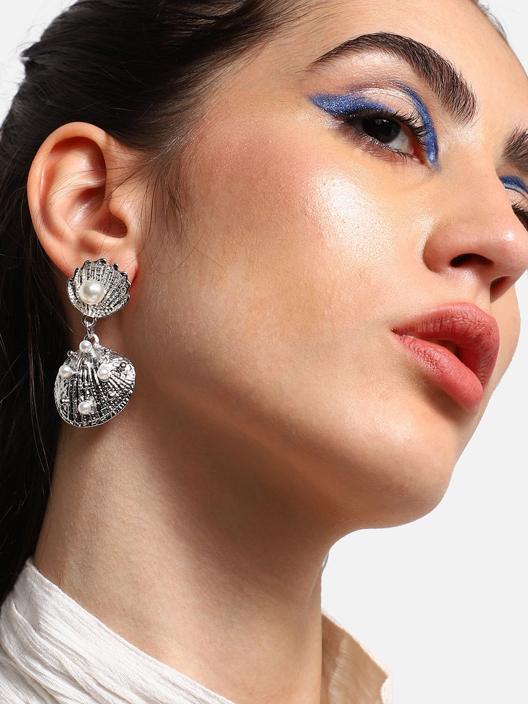 Silver Plated Party Designer Stone Drop Earring For Women