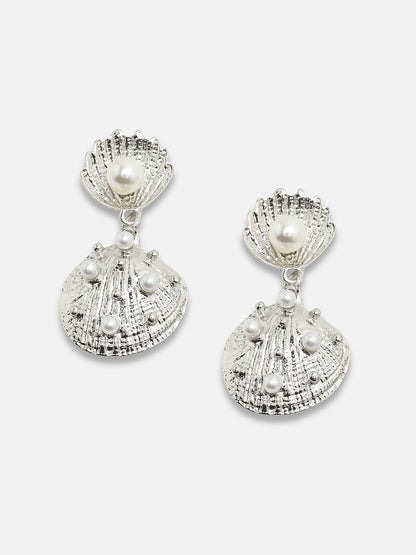 Silver Plated Party Designer Stone Drop Earring For Women