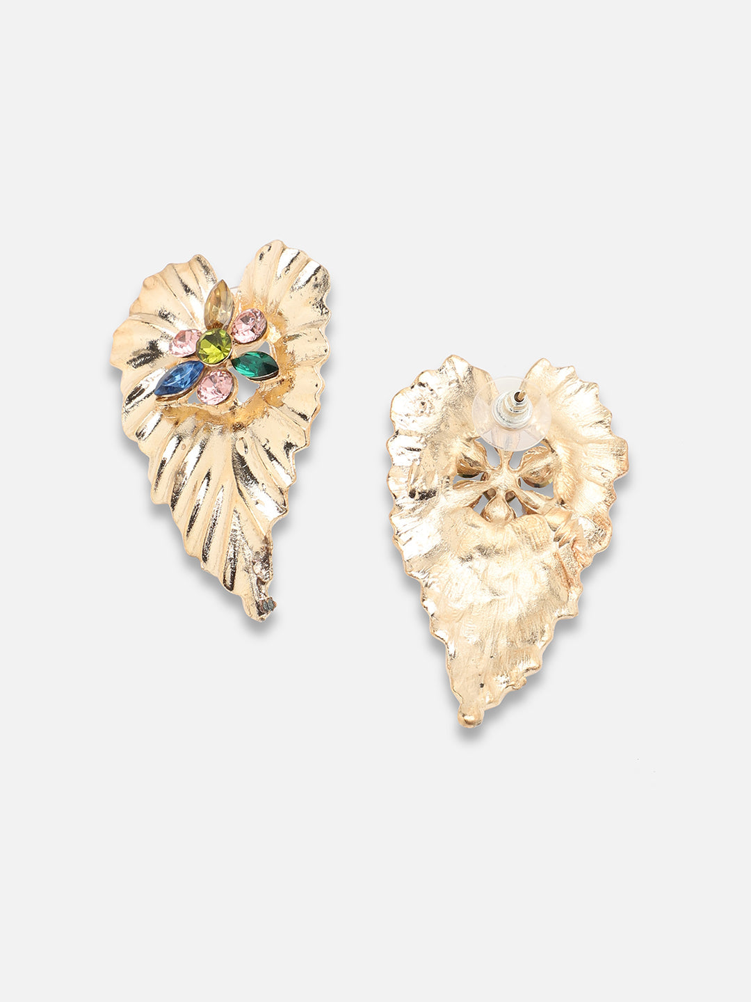 Gold Plated Party Designer Stone Drop Earring For Women