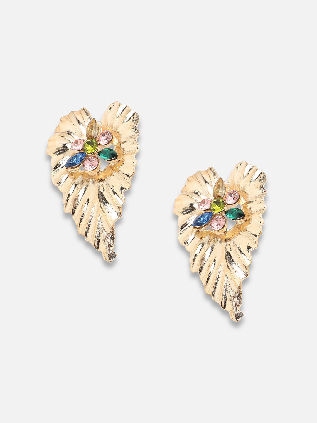 Gold Plated Party Designer Stone Drop Earring For Women